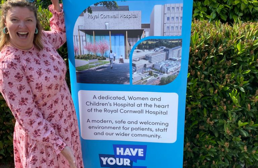 Cherilyn at new Women and Children's Hospital site