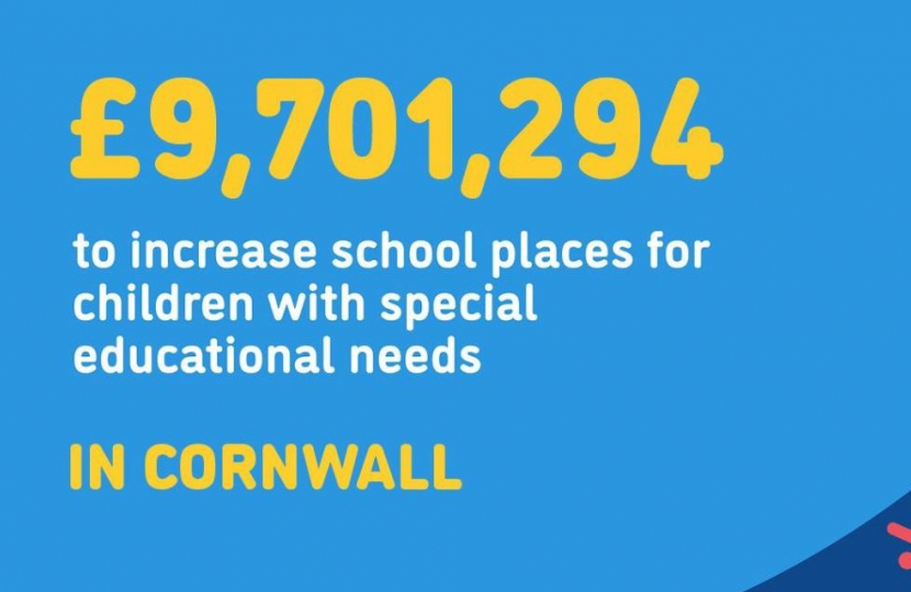 £9,701.294 new SEN funding for Cornwall