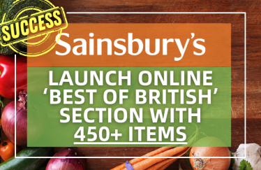 Sainsbury's launch 'Best of British' section with 450+ items